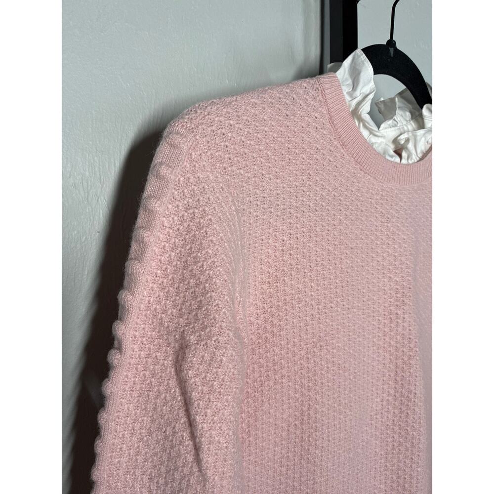 Ted Baker Womens Two-Piece Sweater 3 Medium Pink Lissiah Bobble Layered Shirt - Picture 5 of 11